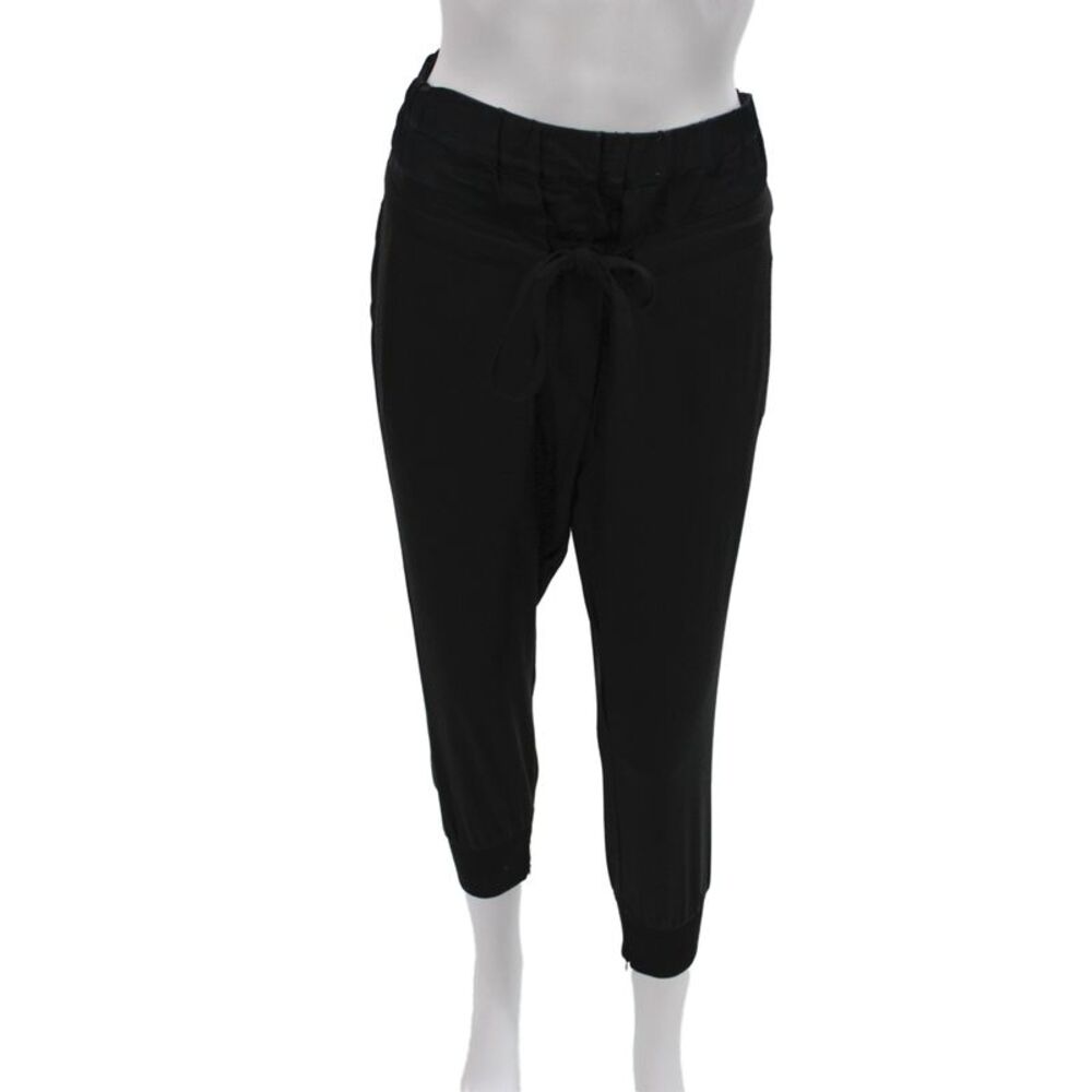 The Kooples Womens Jogger Pants Black Drawstring Athleisure Size 34